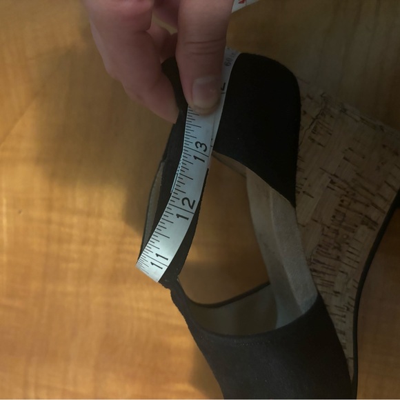 Abella Womens Shoes Hydra Strappy Black Suede Casual Wedge Heels Size 6.5 - Picture 6 of 10